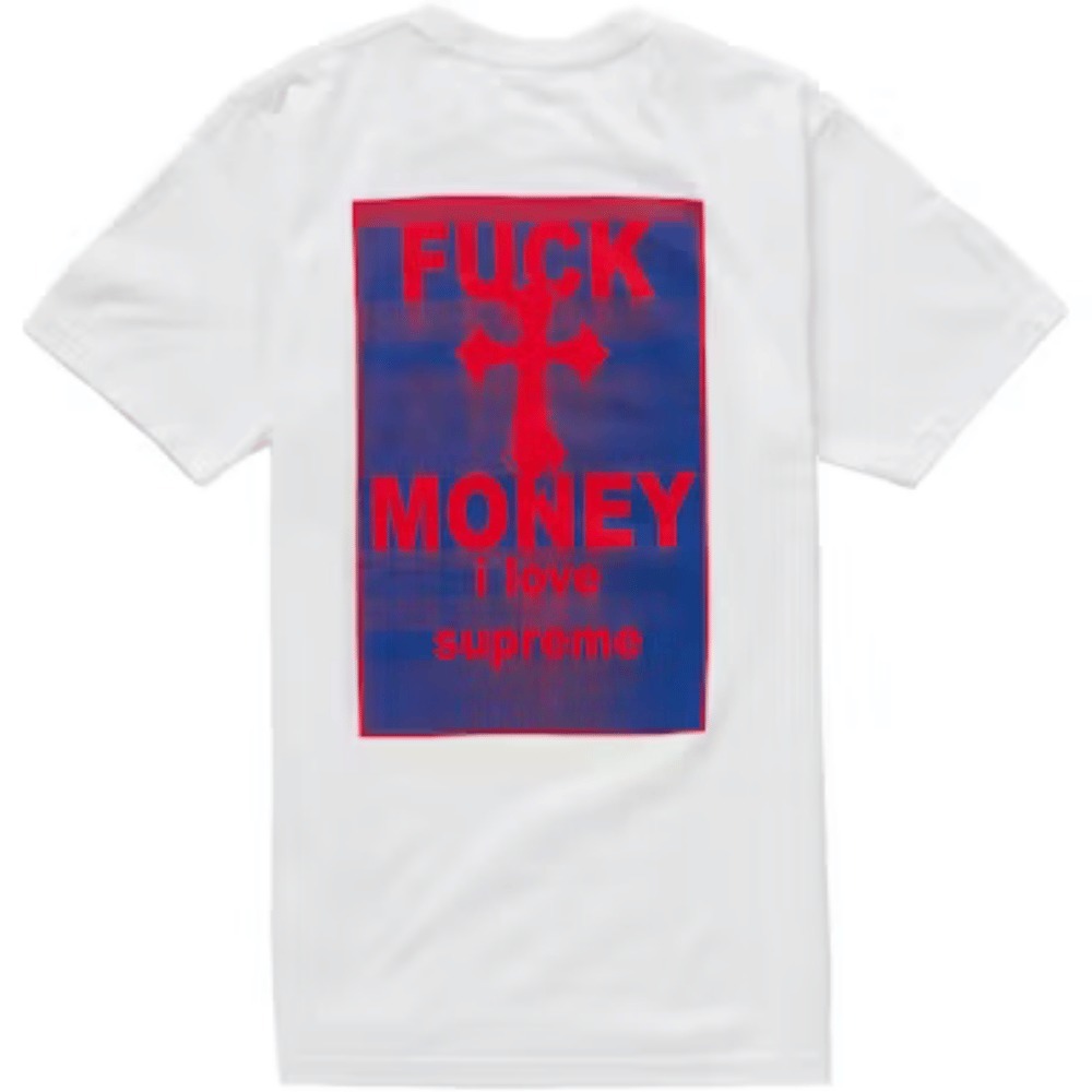 Camiseta Supreme Fuck Money White foto 1