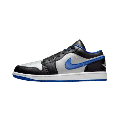Air Jordan 1 Low Black White Game Royal Platinum