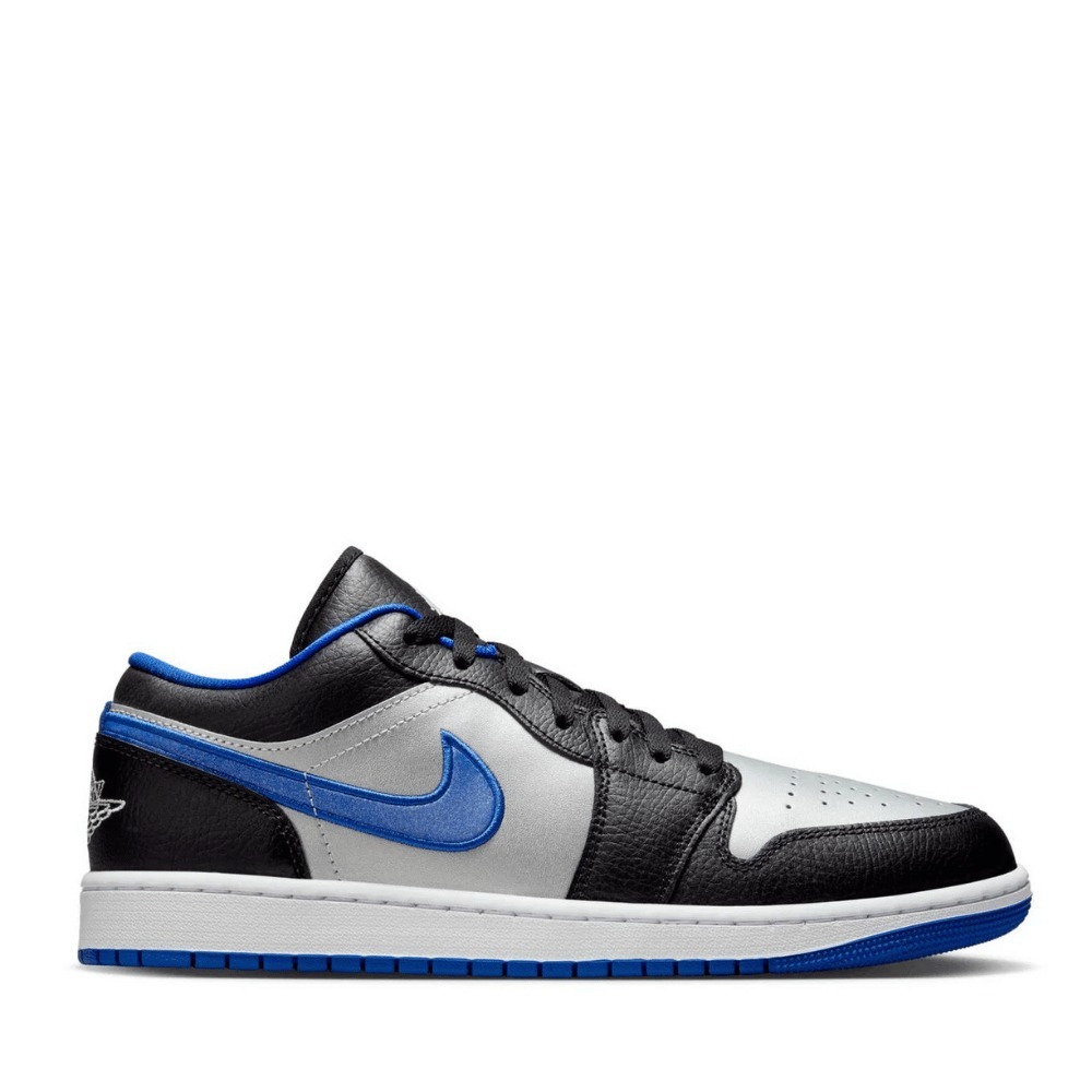 Air Jordan 1 Low Black White Game Royal Platinum foto 3