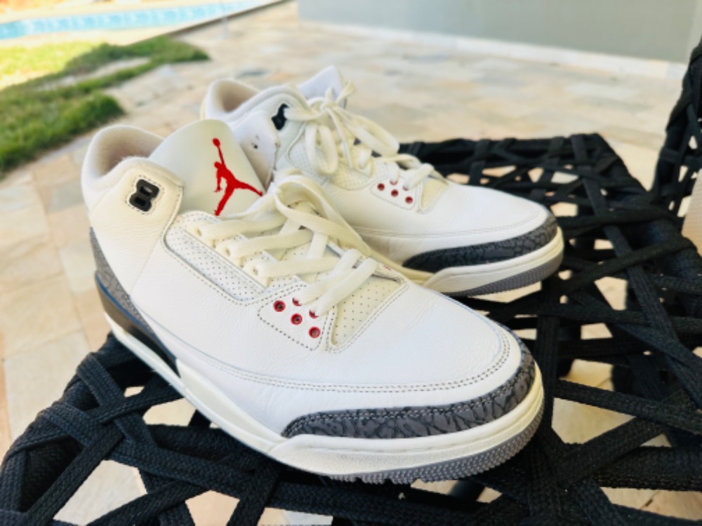 Air Jordan 3 White Cement Reimagined — 43, Usado