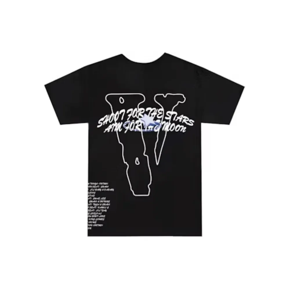 Pop Smoke x Vlone Camiseta Tracklist Black - Droper