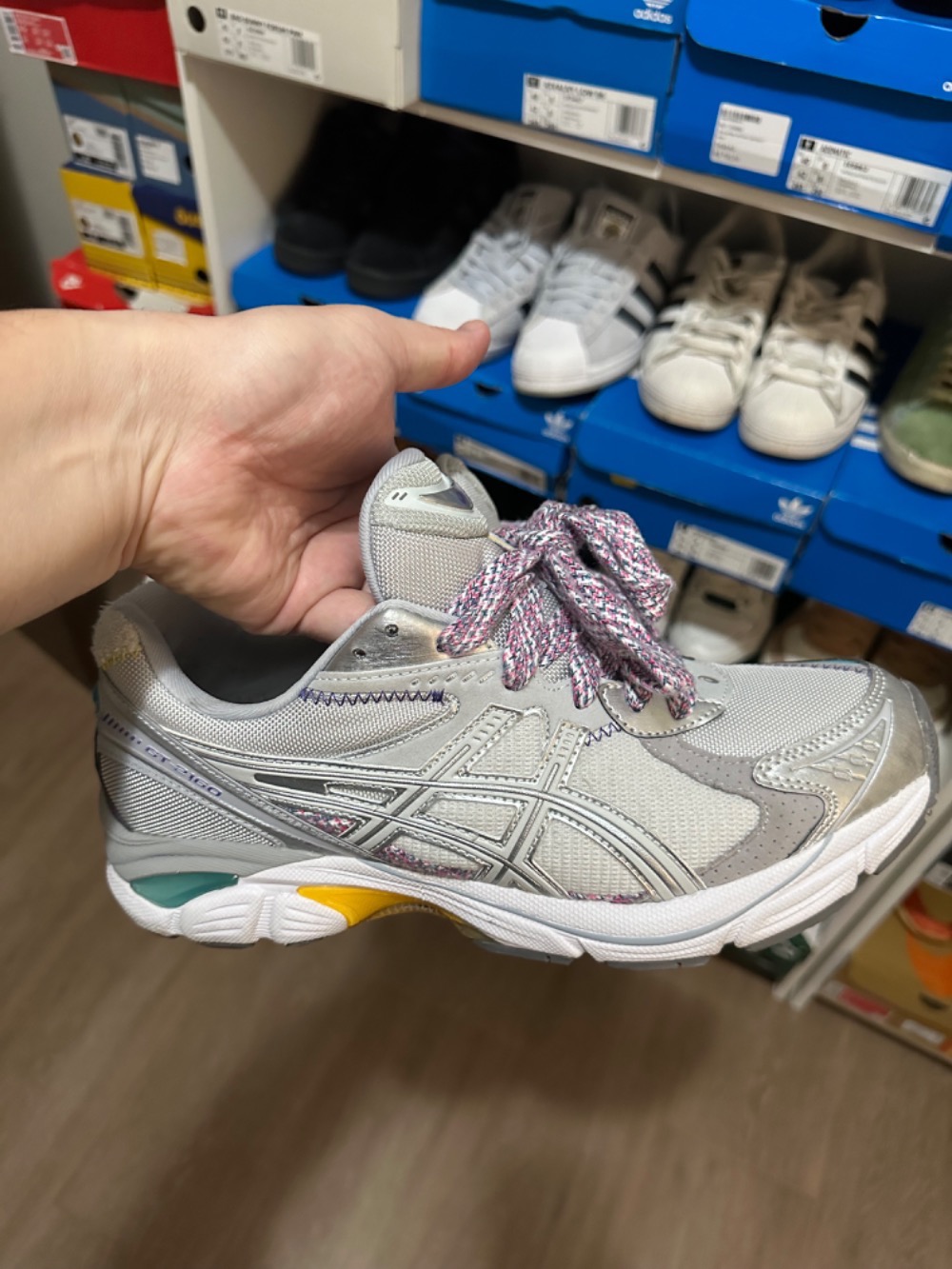 Fujitaka x Asics GT-2160 Glacier Grey — 40, Usado