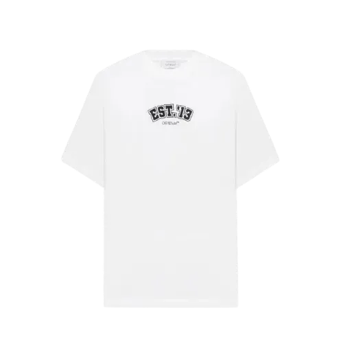 Camiseta Off-White Logic Embroidery Print White