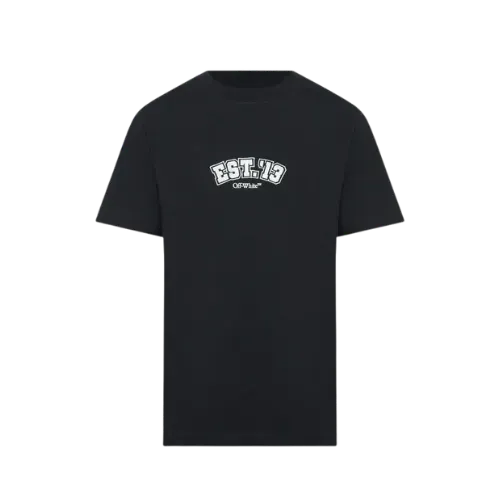 Camiseta Off-White Logic Embroidery Print Black