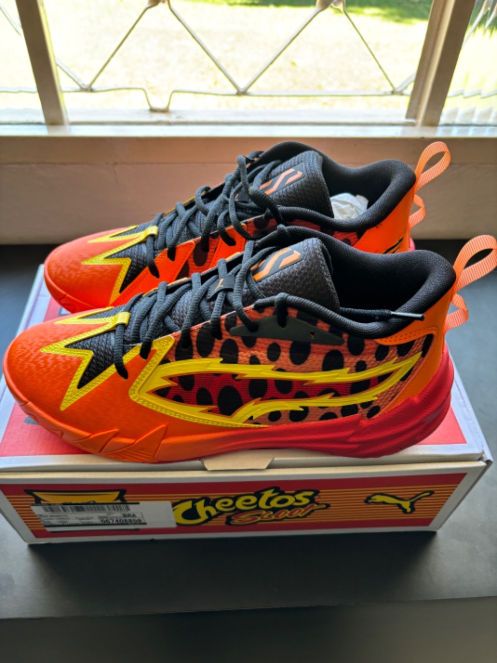 Cheetos x Puma Hoops Scoot Zero Red Rickie Orange Yellow Blaze