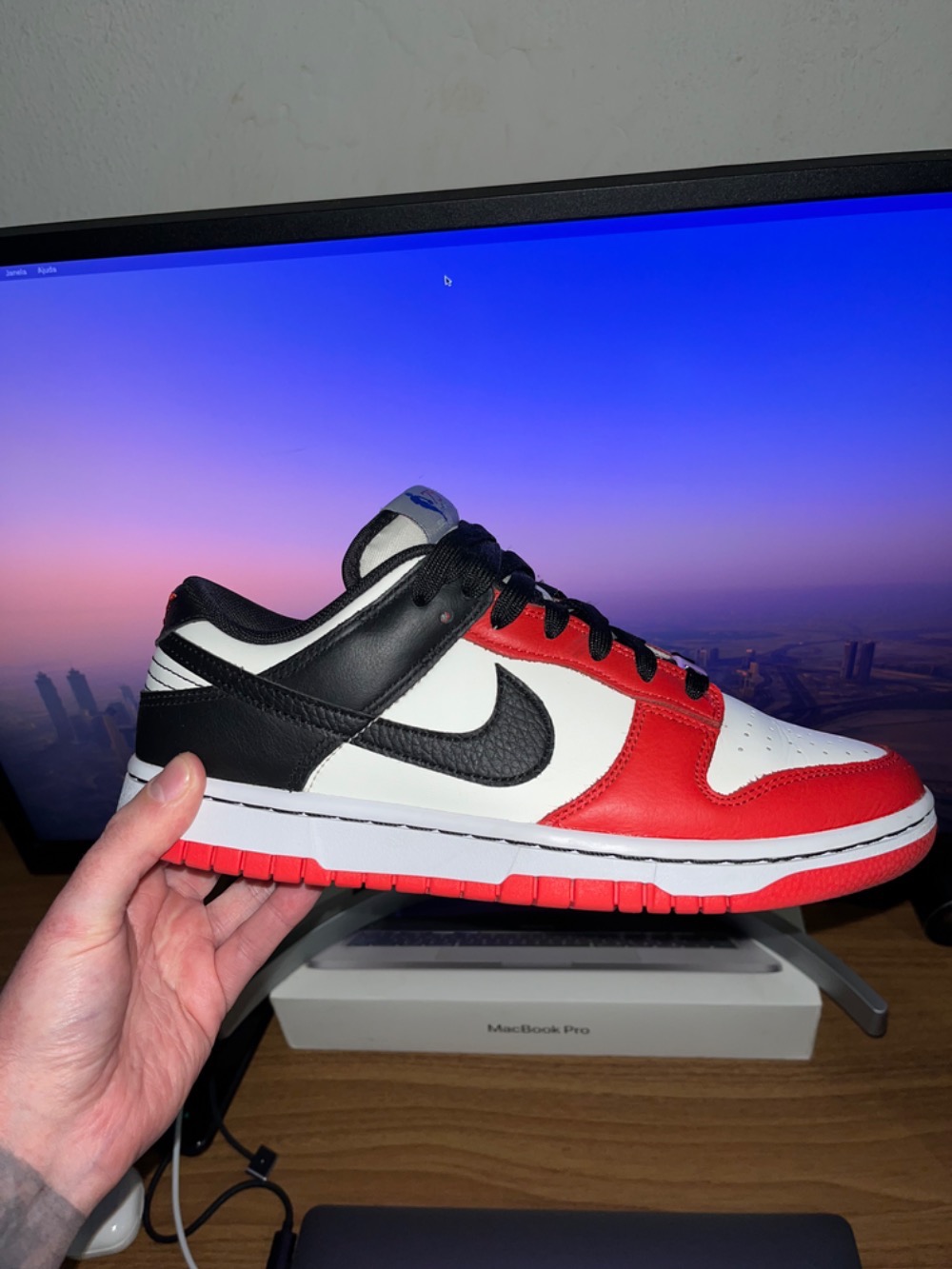 NBA x Nike Dunk Low Chicago — 38, Usado