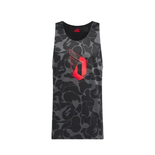 BAPE x adidas Camsieta Dame 9 Reversible Jersey Carbon