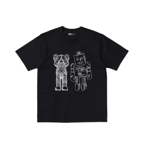 Uniqlo x KAWS Camiseta Warhol UT Graphic Black