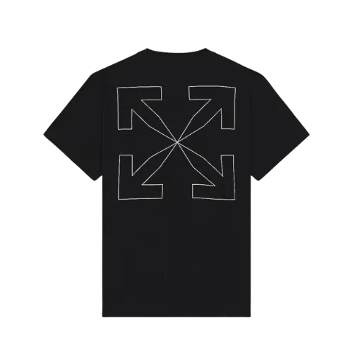 Camiseta Off-White Arrows Logo Print Black