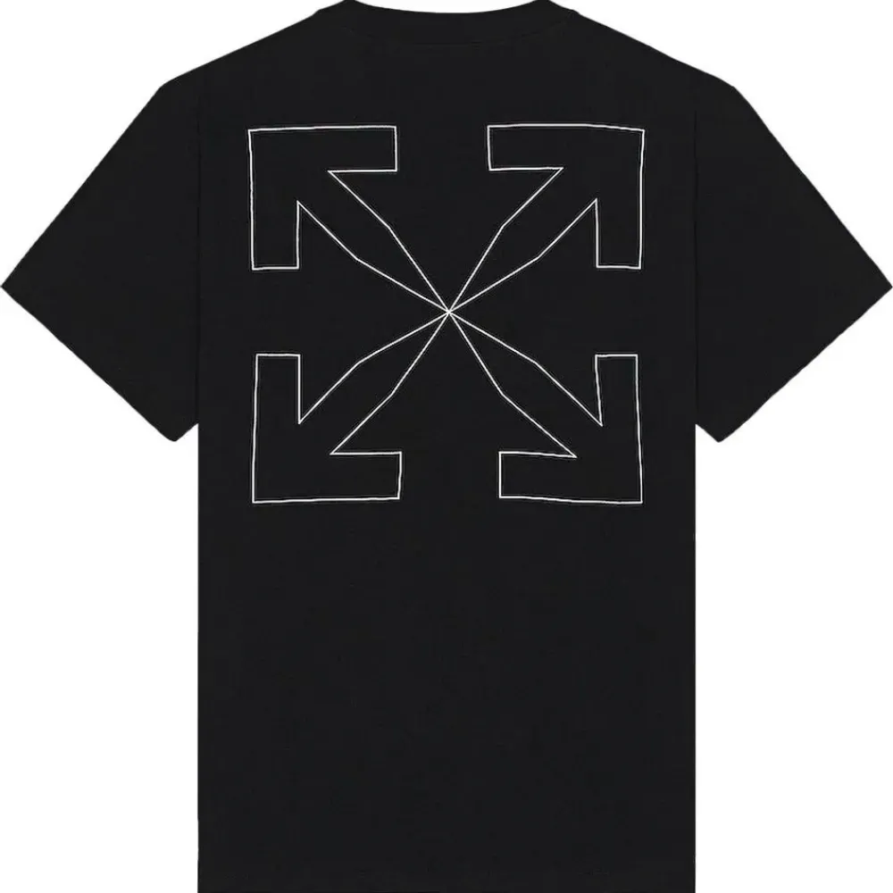Camiseta Off-White Arrows Logo Print Black foto 1
