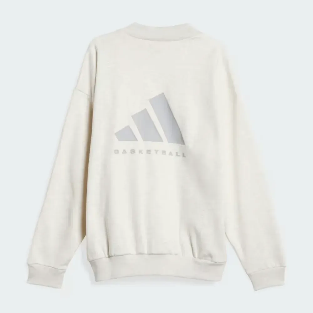 Moletom adidas Basketball 001_Crew Cream White foto 1