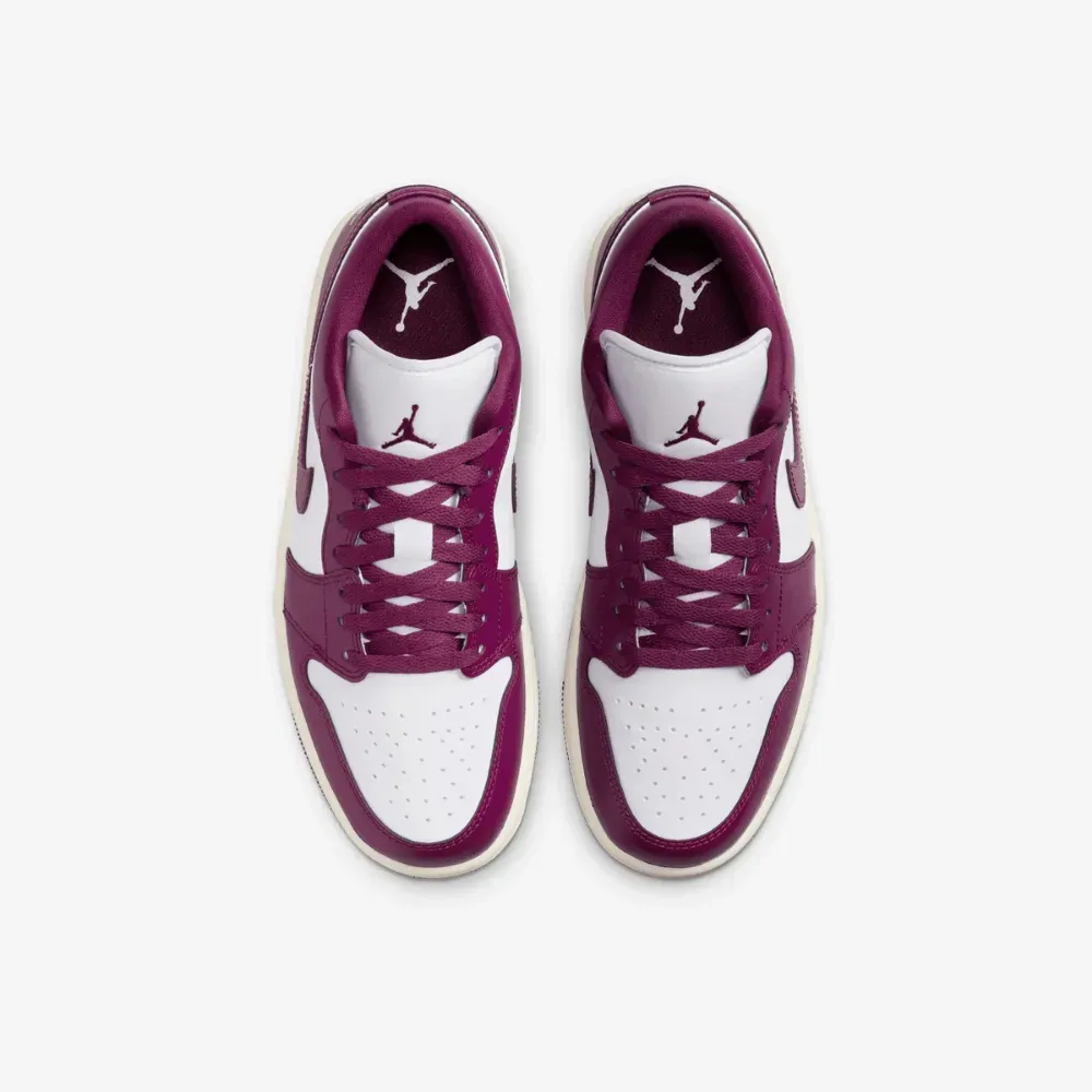 Air Jordan 1 Low White Bordeaux foto 2