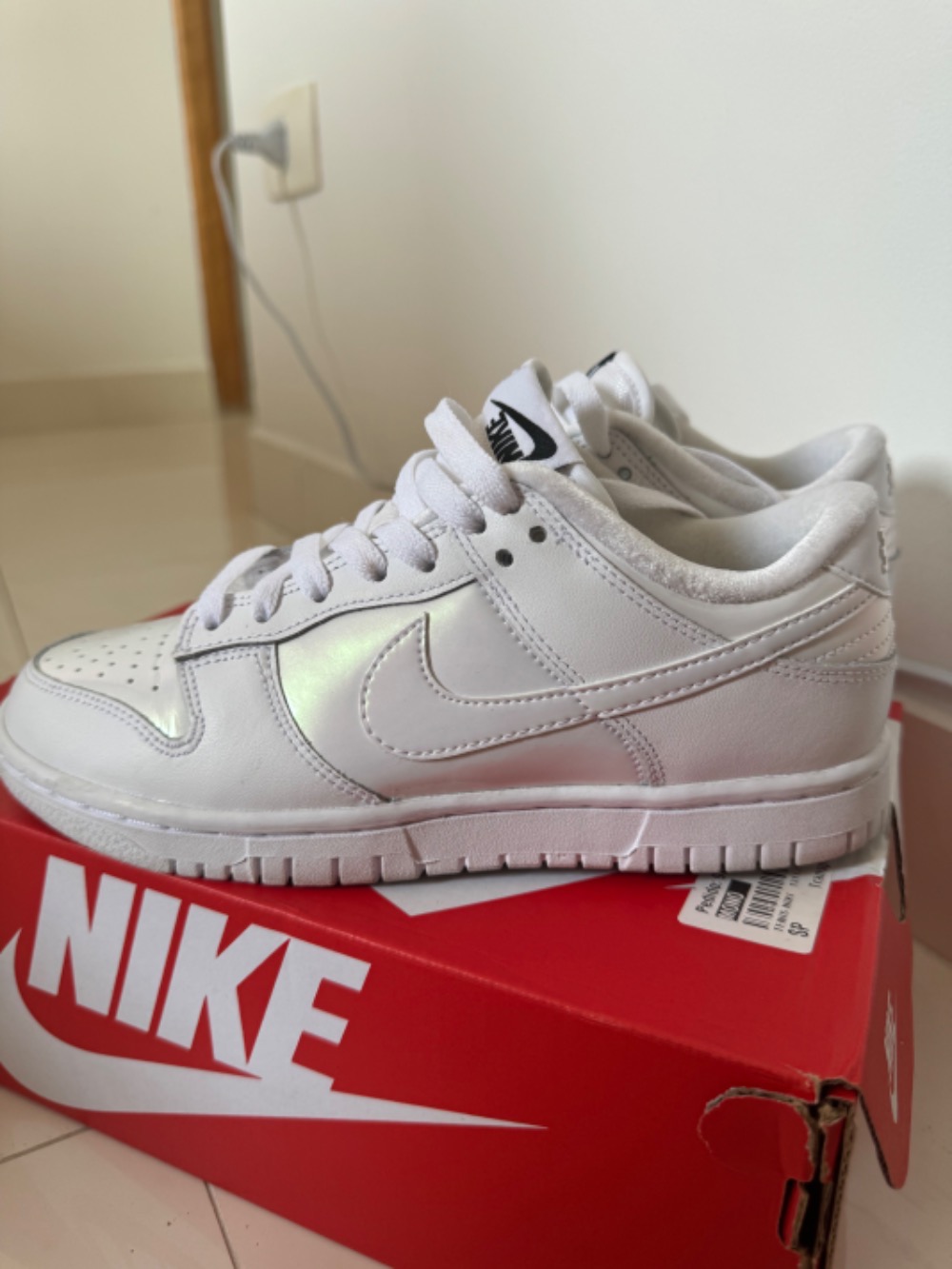 Nike Dunk Low Just Do It White — 34, Usado