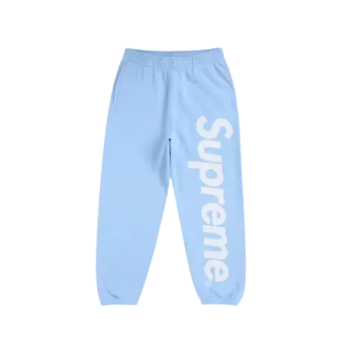 Calça Supreme Satin Applique Light Blue (FW24)