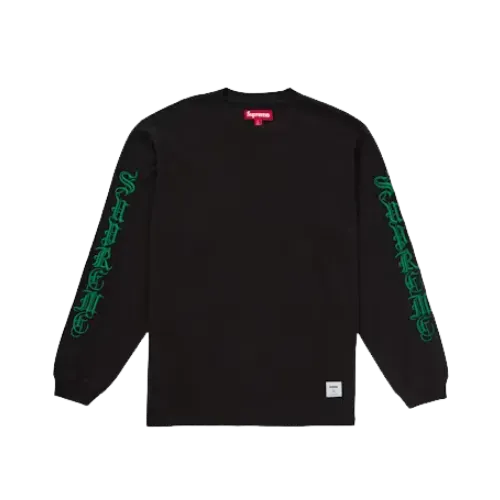 Camiseta Supreme Old English L/S Black