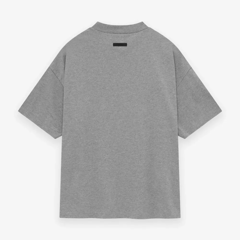Camiseta Fear of God Essentials Jersey Crewneck Dark Heather foto 1