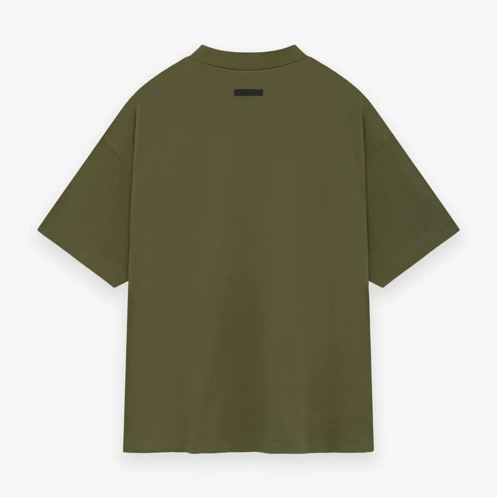 Camiseta Fear of God Essentials Jersey Crewneck Military foto 1
