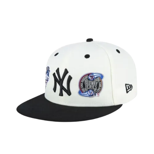 Boné New Era 59FIFTY MLB New York Yankees Subway Series Off White