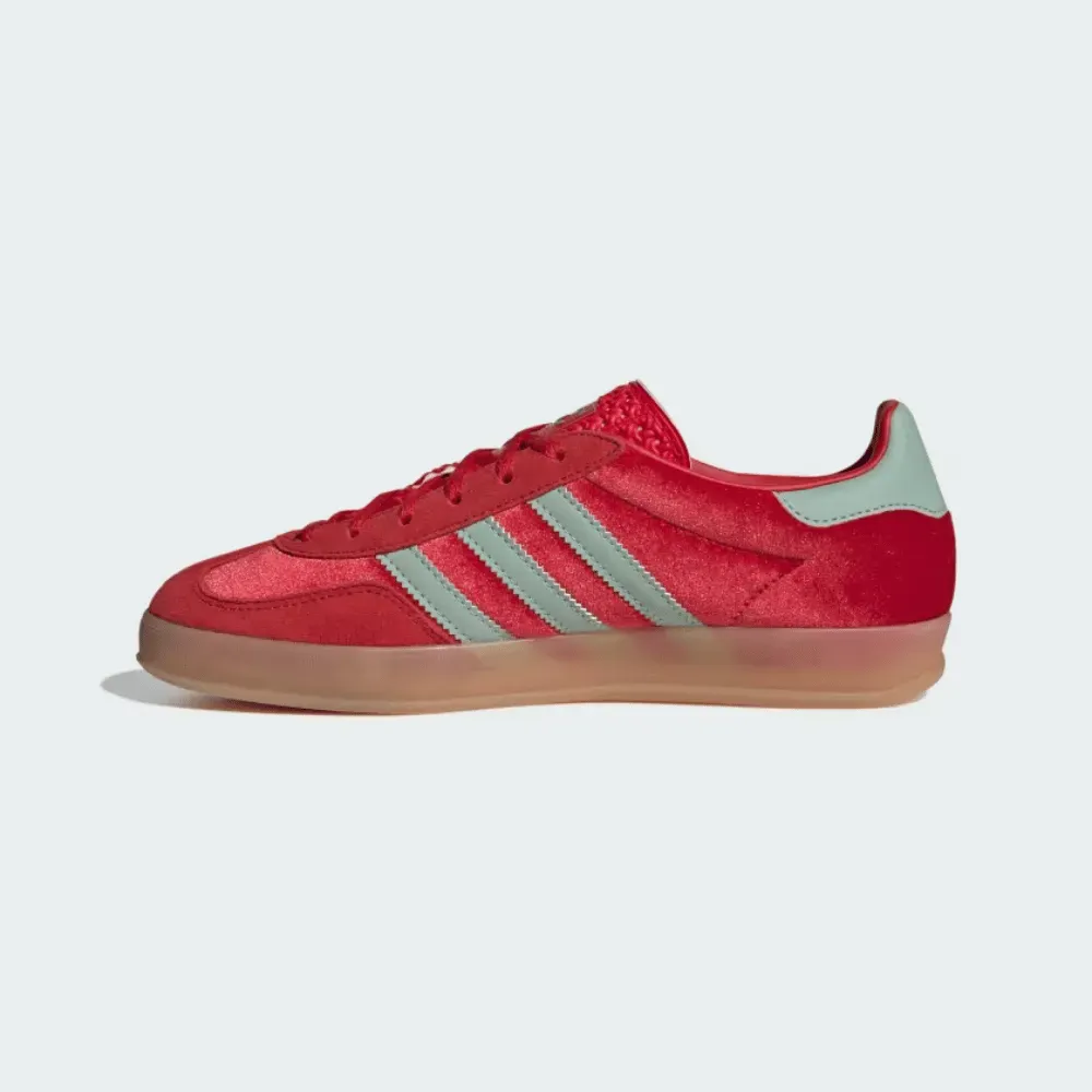 adidas Gazelle Indoor Better Scarlet Hazy Green - Droper