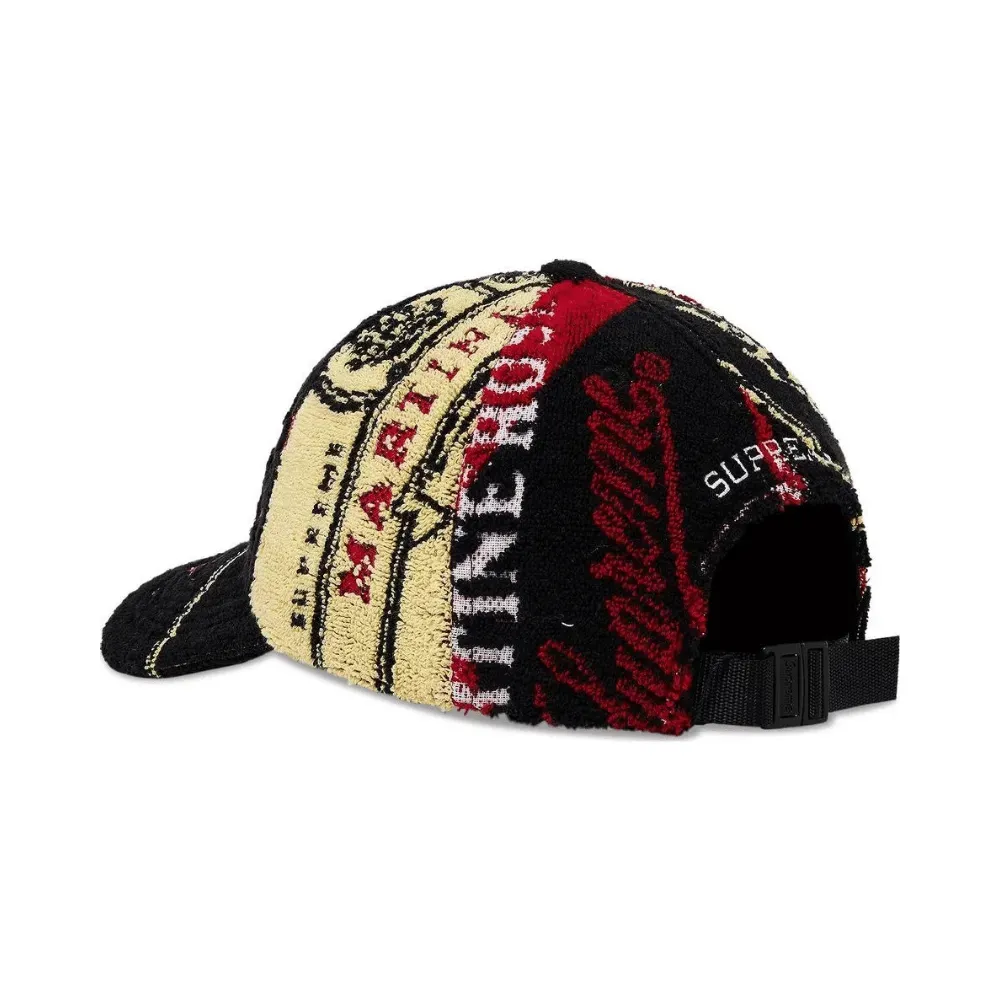 Martine Rose x Supreme Boné Towel 6-Panel Black - Droper