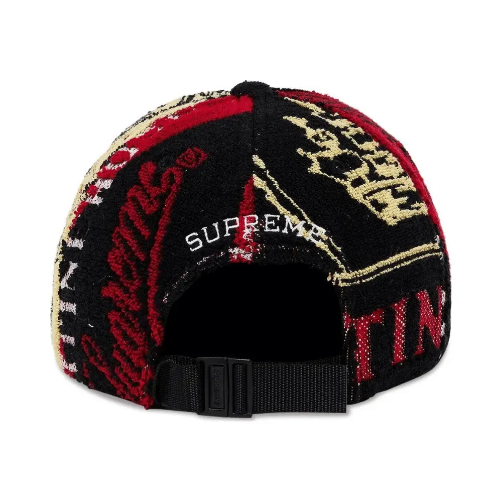 Martine Rose x Supreme Boné Towel 6-Panel Black - Droper