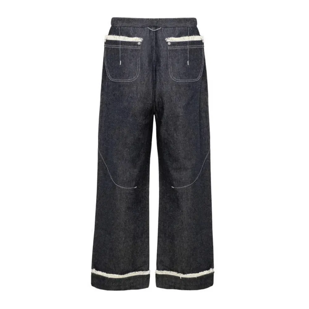 Calça Quadro Creations Asimo Wide Jeans Indigo foto 1