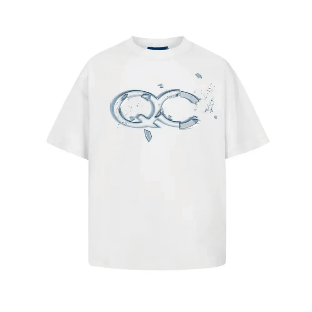 Camiseta Quadro Creations Fragile Boxy Off-White - Droper