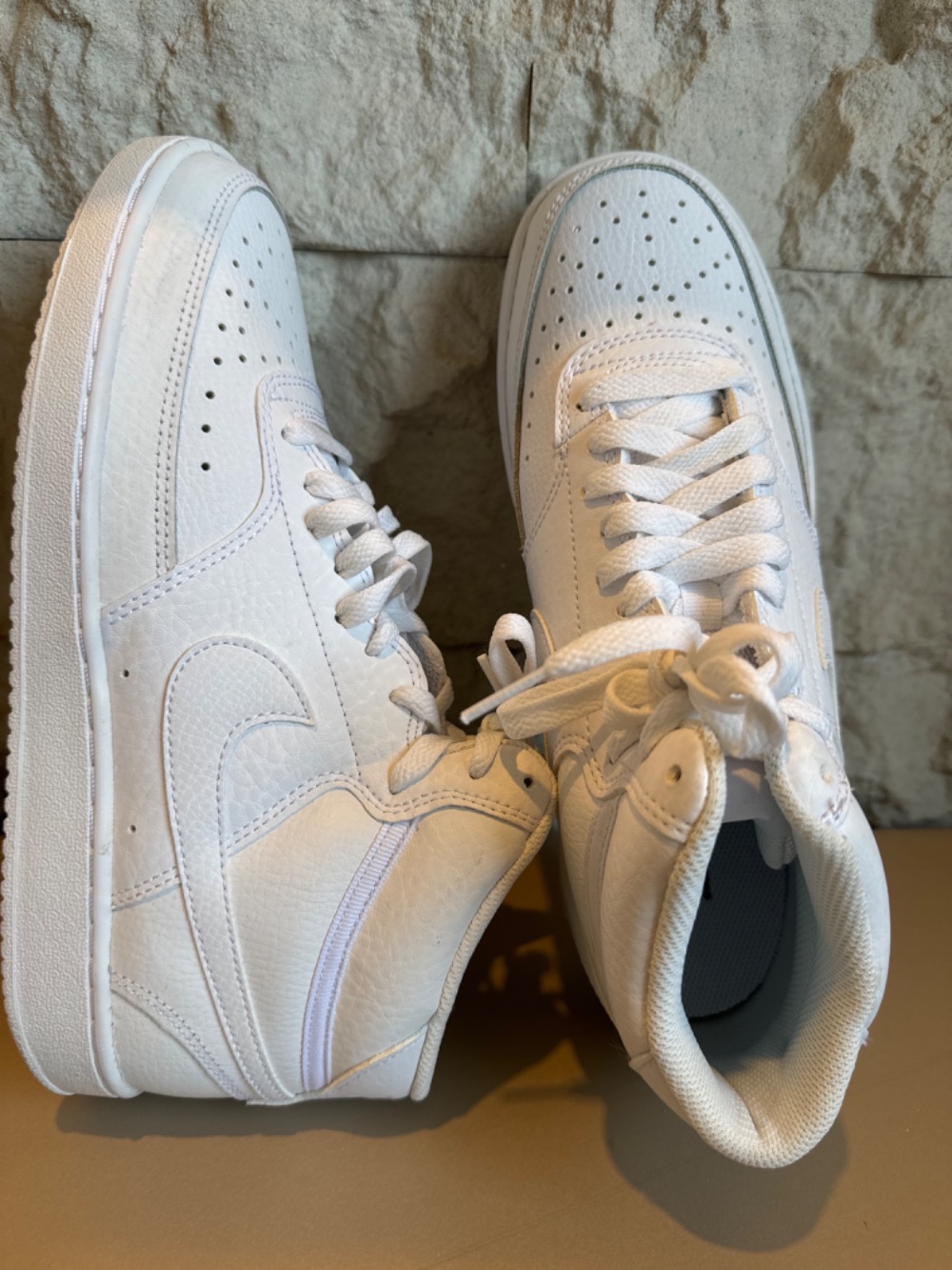 Nike Court Vision Mid White — 39.5, Novo