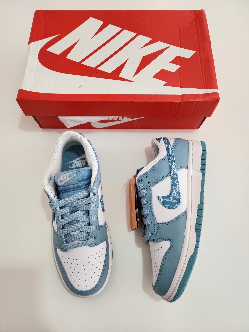 Nike Dunk Low Blue Paisley — 39, Novo