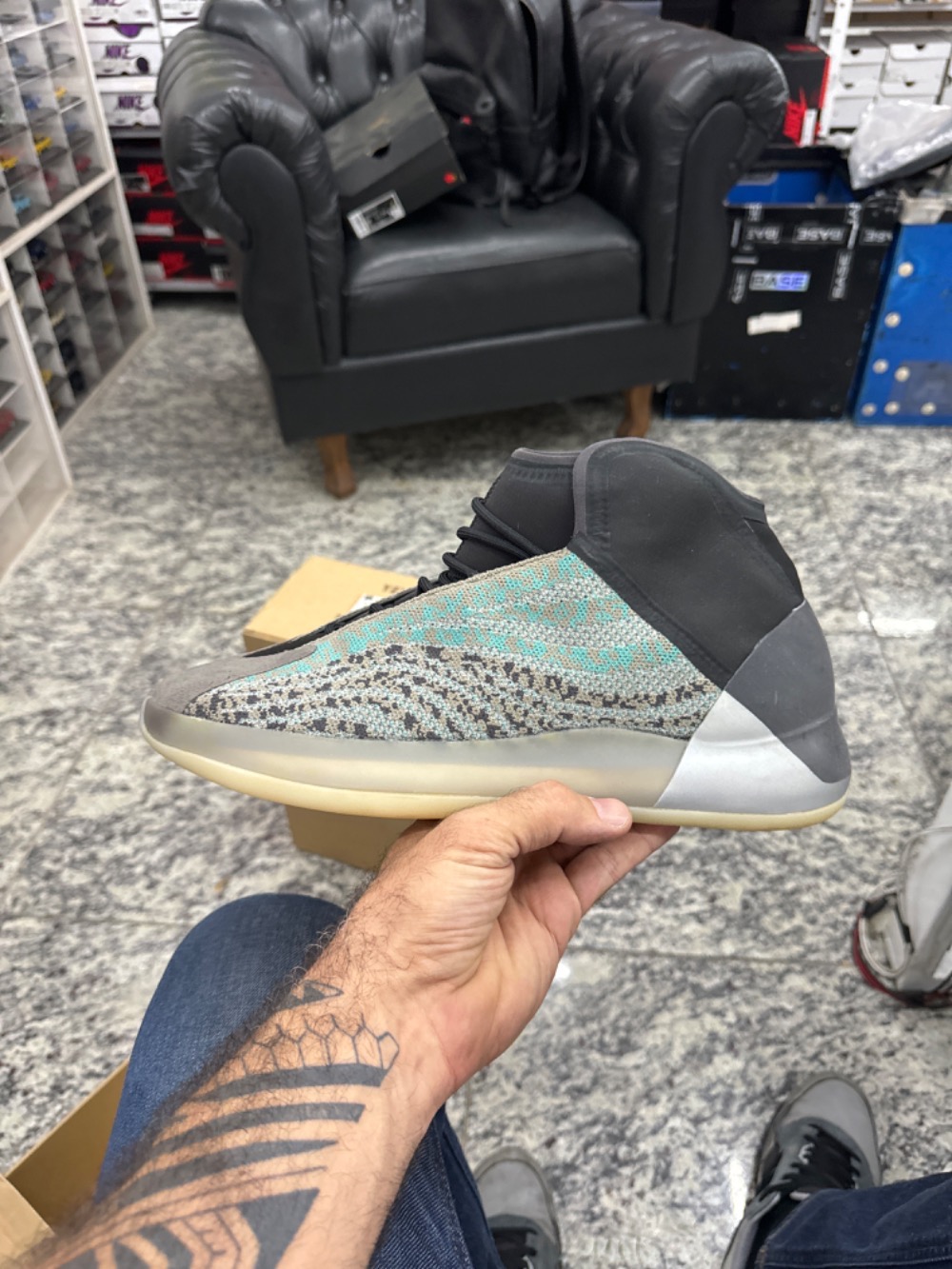 Yeezy QNTM Teal Blue