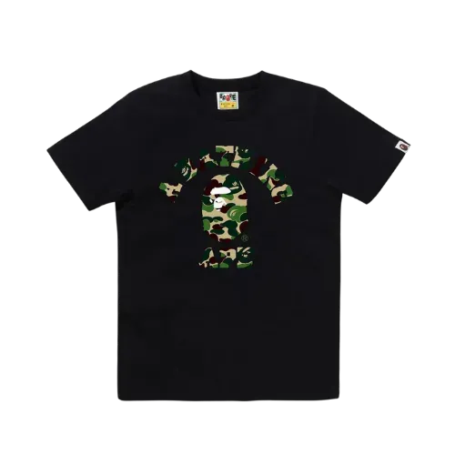 Camiseta A Bathing Ape Bape Short Sleeve Abc Camo College Black Green