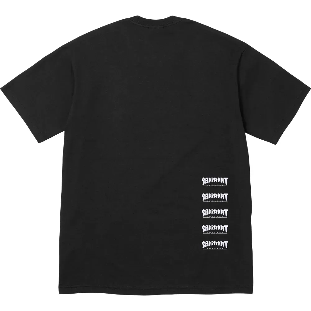 Thrasher x Supreme Camiseta Back Tail Black - Droper