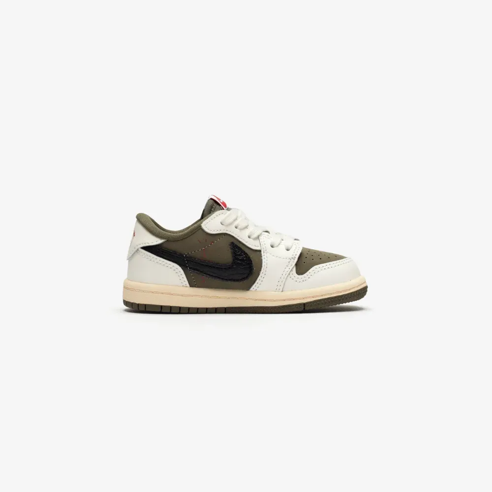 Travis Scott x Air Jordan 1 Low TD Medium Olive - Droper
