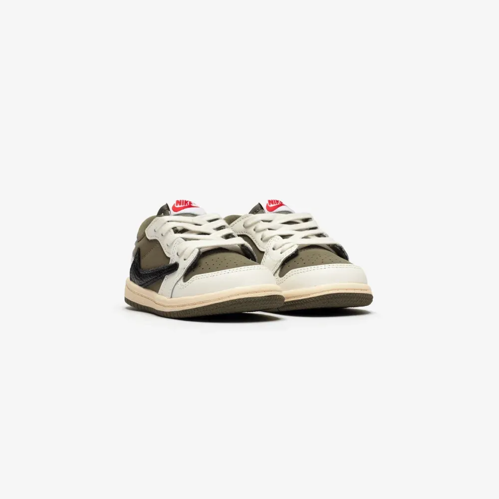 Travis Scott x Air Jordan 1 Low TD Medium Olive - Droper