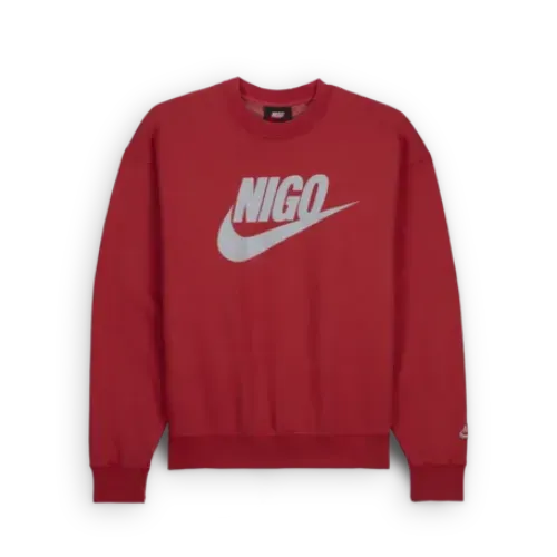 Nigo x Nike Crewneck Fleece Red