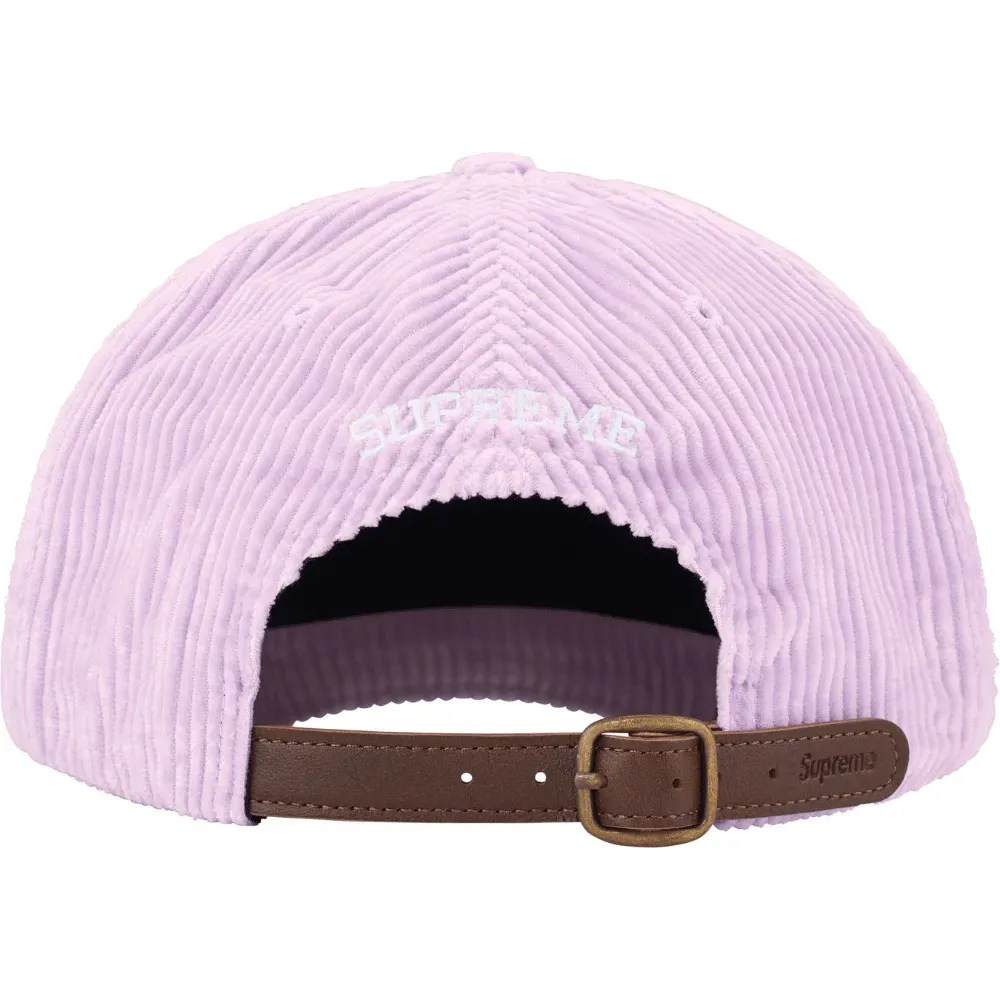 Boné Supreme Corduroy S Logo 6-Panel Light Purple - Droper