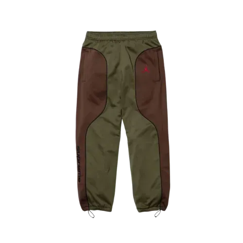 Supreme x Jordan Calça Tricot Track Brown