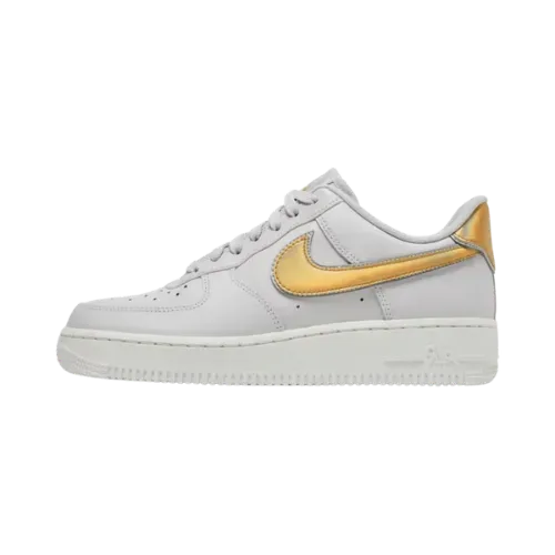 Nike Air Force 1 Low Metallic Platinum Metallic Gold