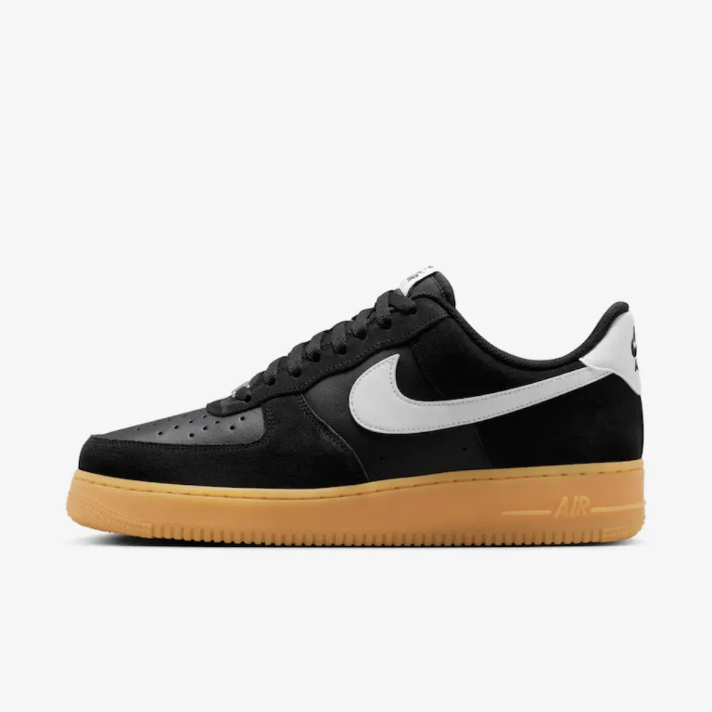 Nike Air Force 1 Low Black Summit White Gum - Droper