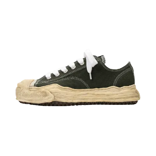 Maison Mihara Yasuhiro Hank OG Dyed Sole Canvas Low Green
