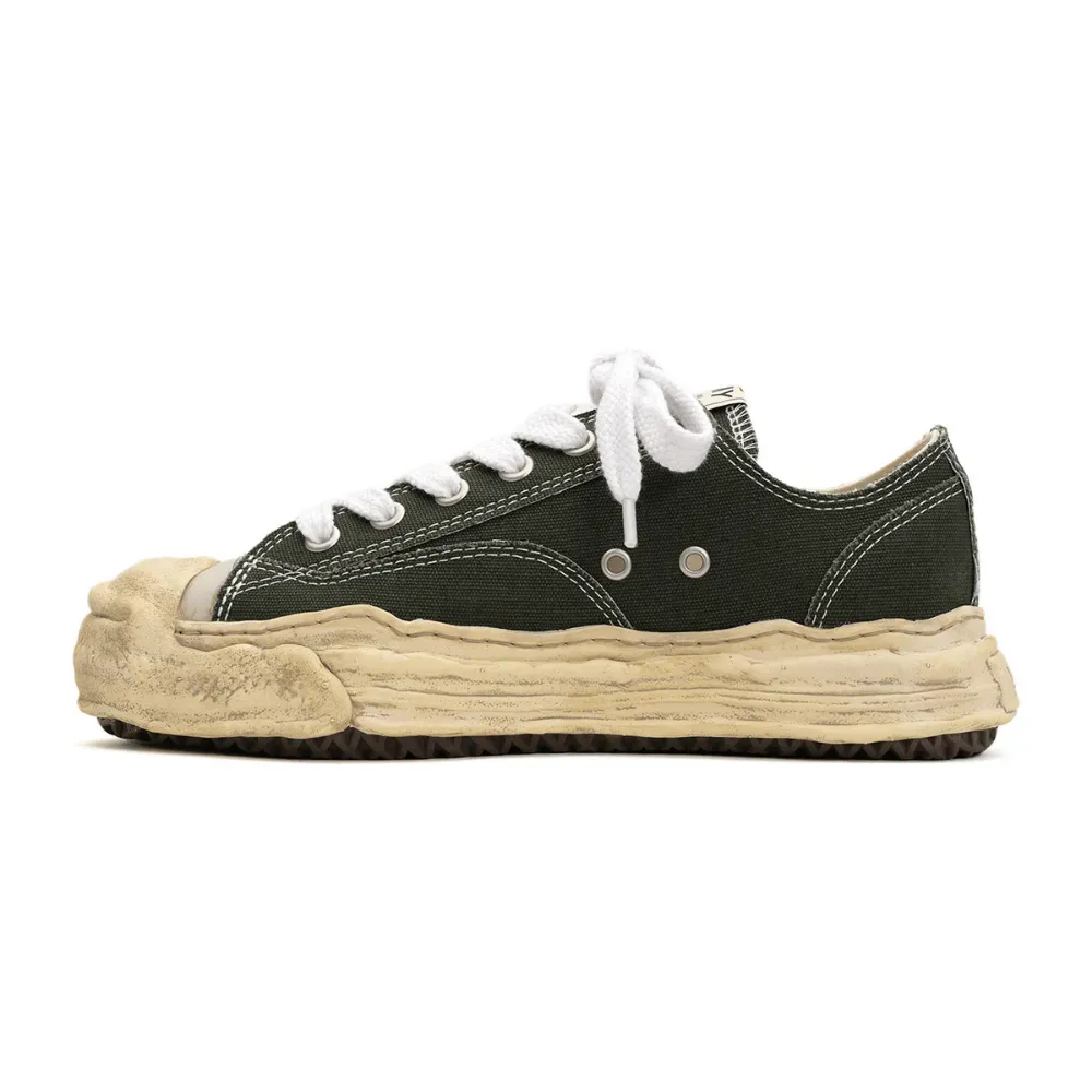 Maison Mihara Yasuhiro Hank OG Dyed Sole Canvas Low Green - Droper
