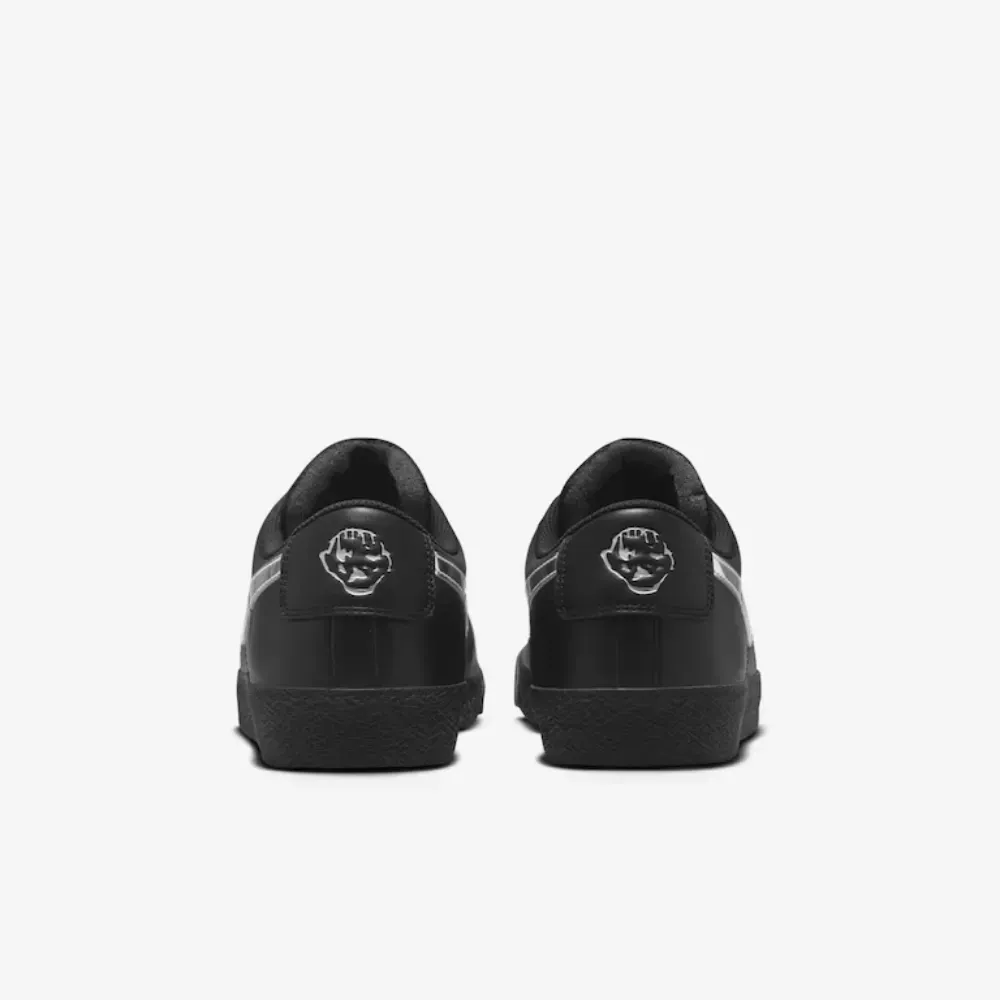 Dancer Skateboards x Nike SB Zoom Blazer Low Black and Metallic Silver foto 4