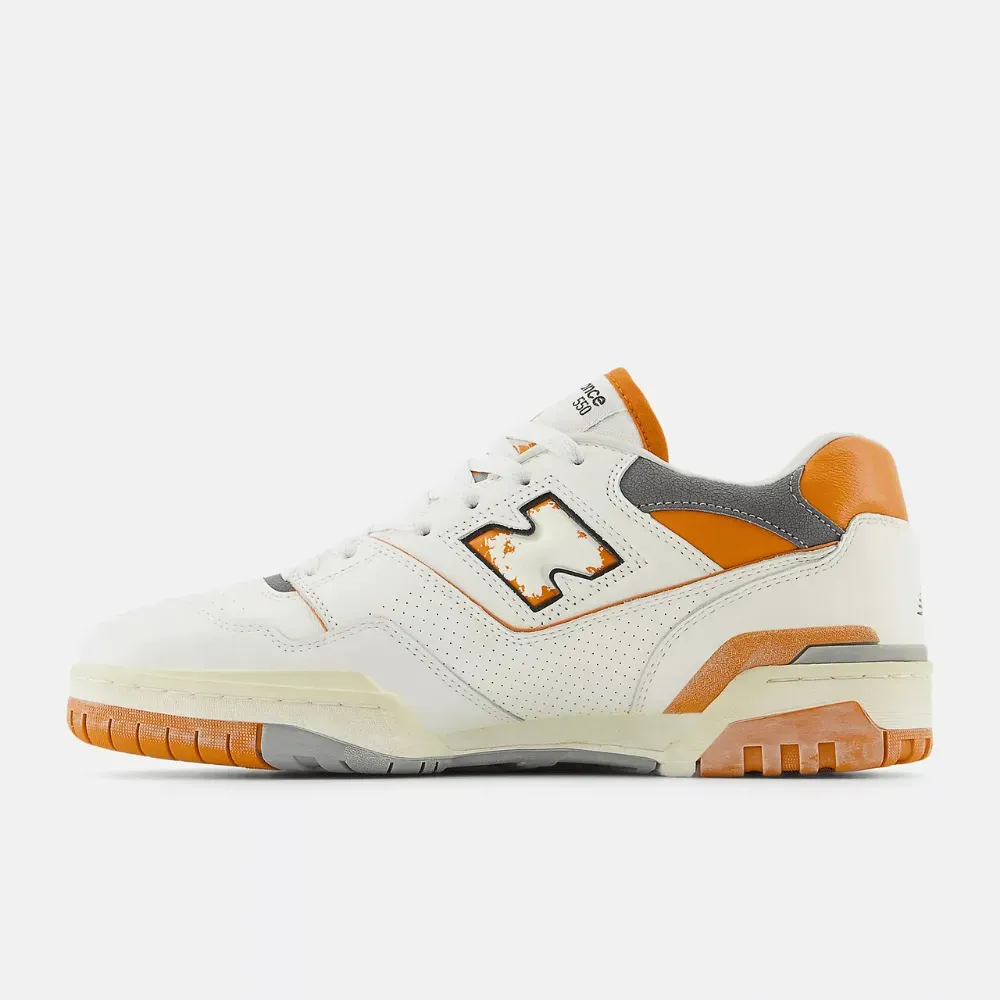 New Balance 550 Sea Salt Vintage Orange Shadow Grey foto 3