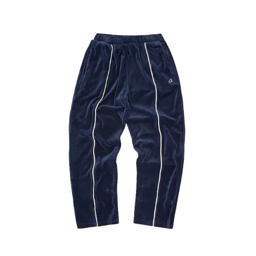 Corteiz VVS Uptown Velour セットアップ Sネイビー Calça Corteiz VVS Uptown Velour Track Navy - Droper