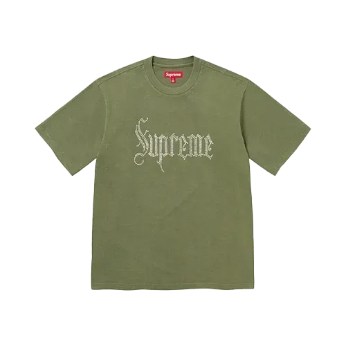 Camiseta Supreme Rhinestone S/S Green
