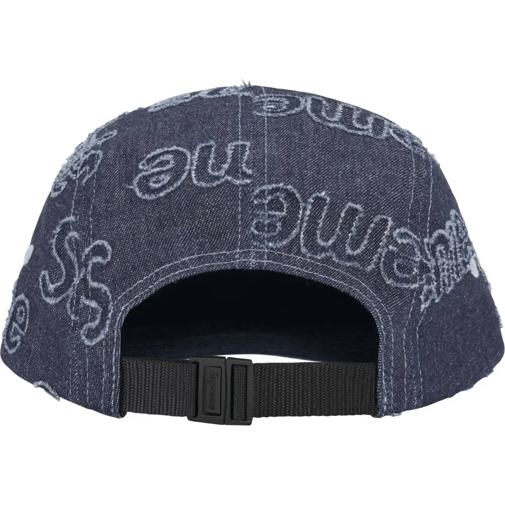 Boné Supreme Lasered Denim Camp Navy - Droper