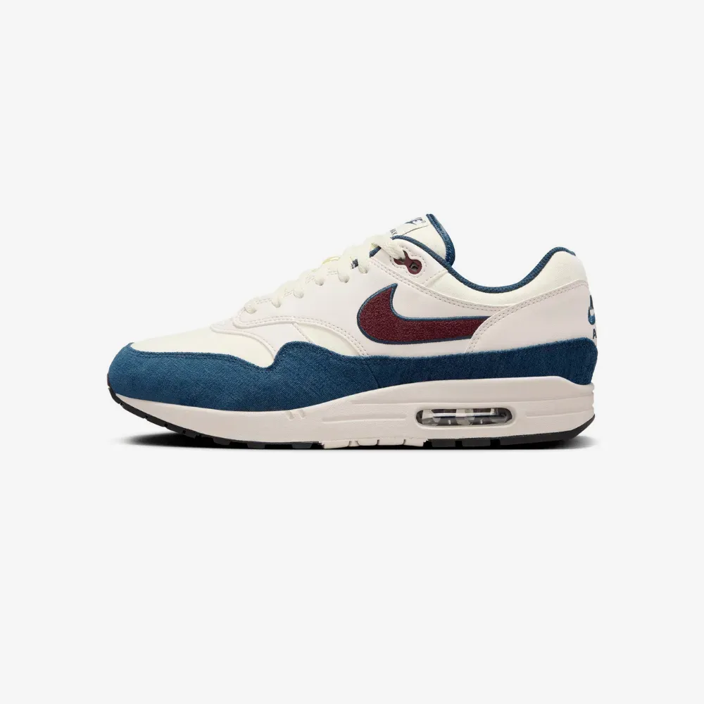 Nike Air Max 1 Coconut Milk Burgundy Crush Armory Navy - Droper