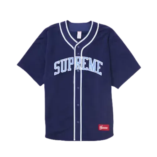 Camiseta Supreme Polartec Baseball Jersey Navy - Droper