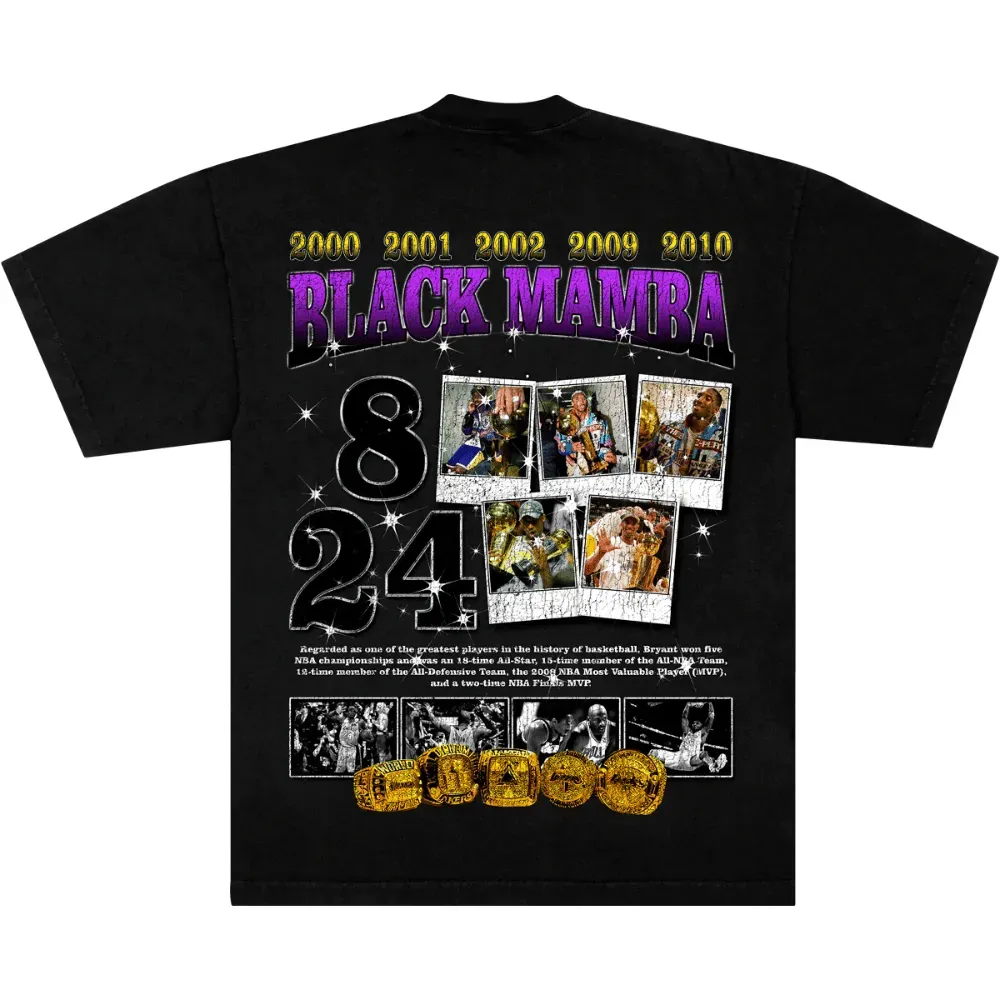 Camiseta BIG STUFF Graphic Big Face Kobe Bryant Preto - Droper