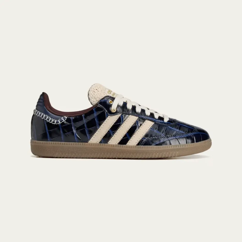 Wales Bonner x adidas Samba Collegiate Navy Wonder White - Droper